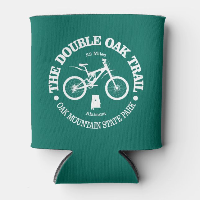 Double Oak Trail (cycling) Can Cooler (Front)