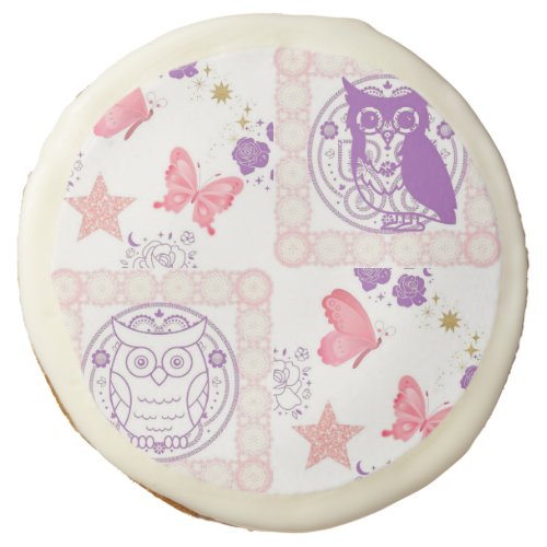 Double Owls and Butterflies Sugar Cookies