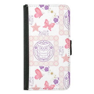 Double Owls and Butterflies Wallet