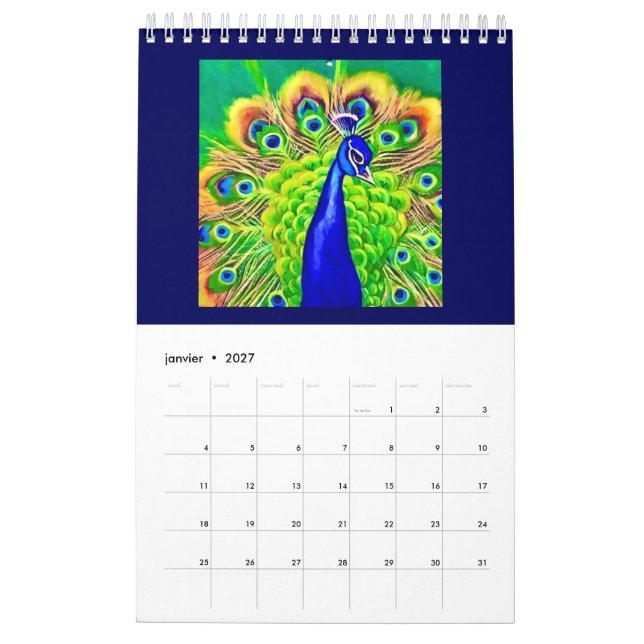 Double-Page Calendar Animals 2025 (Jan 2027)