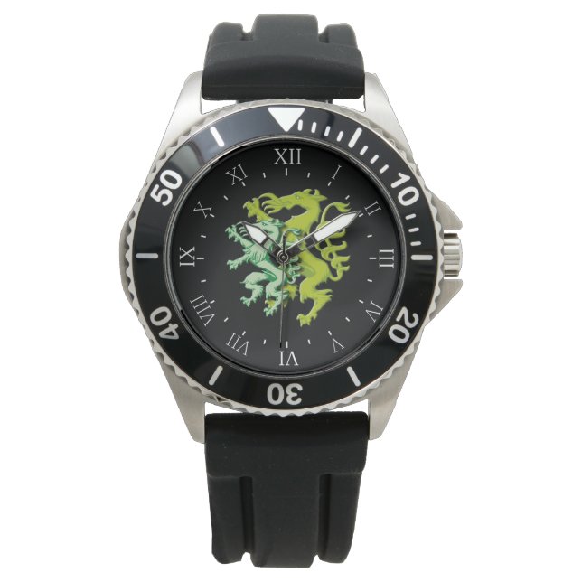 Double Panther Illustration Steiermark Austria Watch (Front)