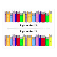 Double Personalized bookmarks Postcard
