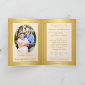 Double Photo 50th Anniversary Invitation Card (Inside)