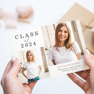 Double Photo   Class of 2024 Graduation Announcement