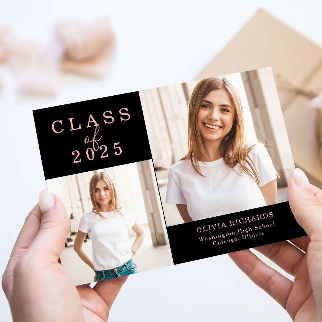 Double Photo | Class of 2025 Graduation Announcement (Creator Uploaded)