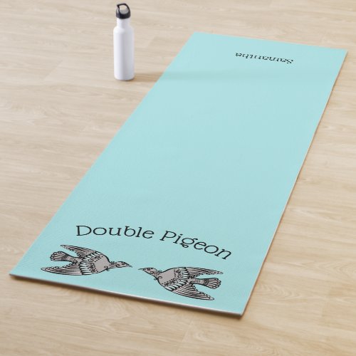 Double Pigeon Blue Yoga Mat