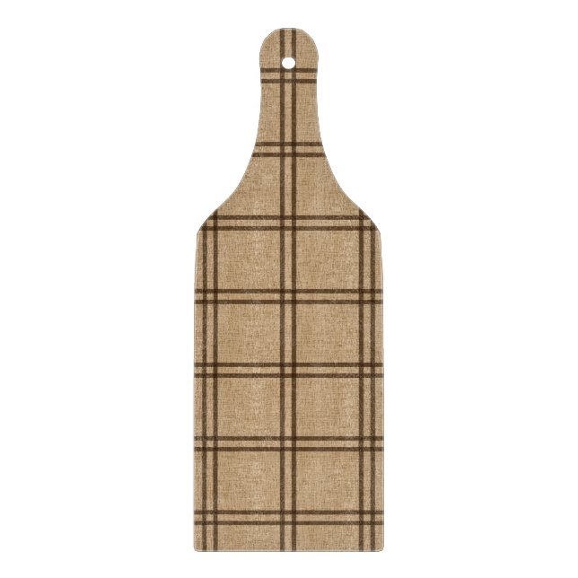 Double Plaid Pattern Cutting Board (Front)