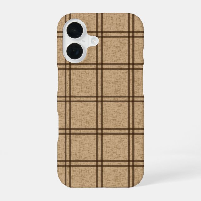 Double Plaid Pattern Iphone Case (Back)