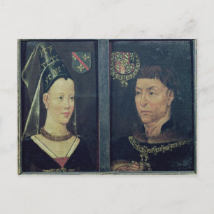 Double portrait of Charles le Temeraire  Duke Postcard