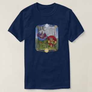 Double Portrait of the Oak King and Holly King T-Shirt