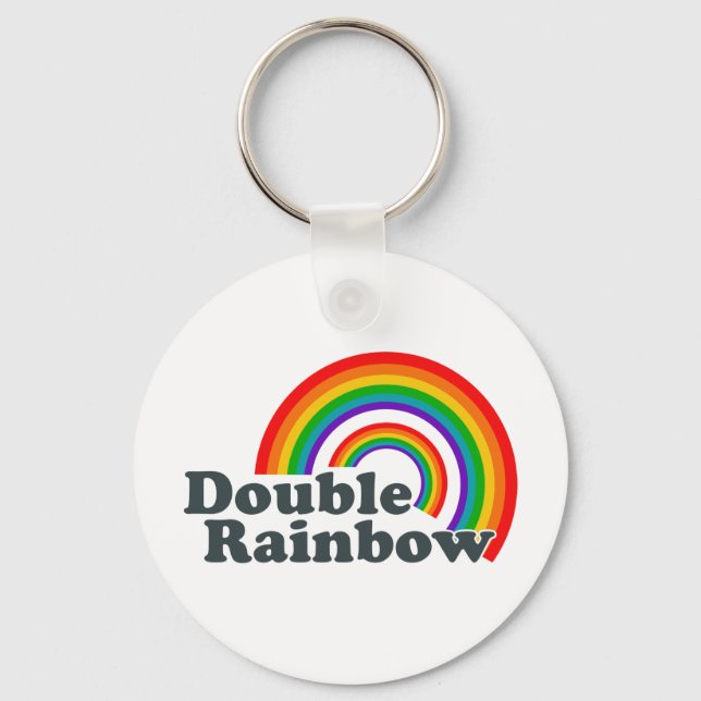 Double Rainbow (Accessories) Keychain (Front)