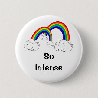 Double rainbow all the way across the sky pinback button
