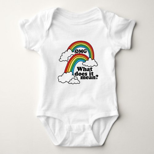 Double Rainbow Baby Bodysuit