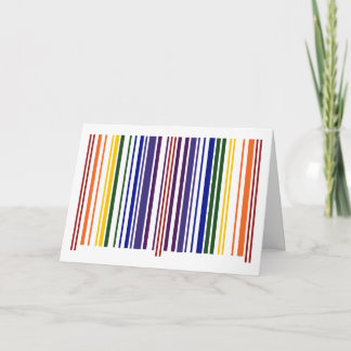 Double Rainbow Barcode Card