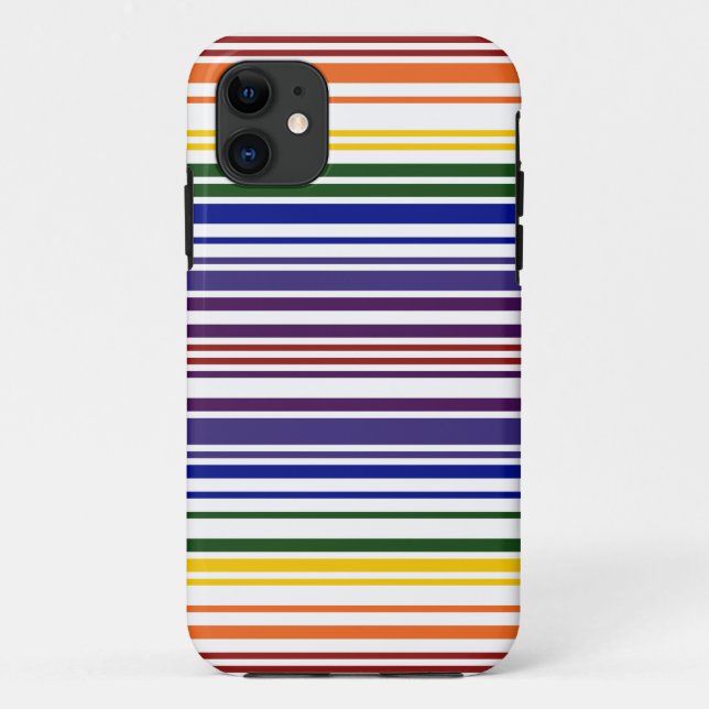 Double Rainbow Barcode Case-Mate iPhone Case (Back)