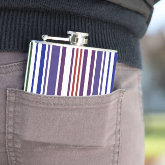 Double Rainbow Barcode Flask