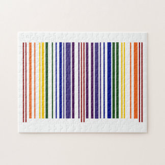 Double Rainbow Barcode Jigsaw Puzzle