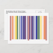 Double Rainbow Barcode Postcard (Front/Back)
