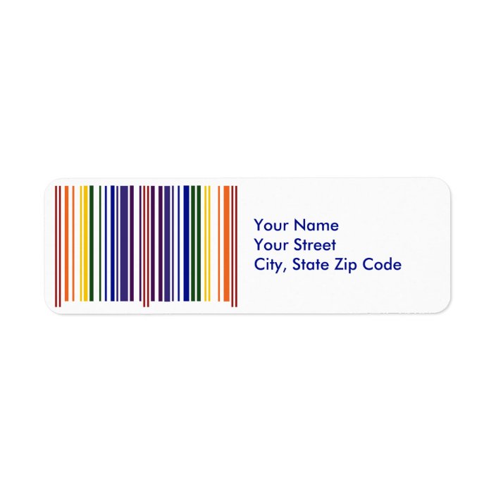 30 Custom Rainbow Paw Circle Personalized Address Labels