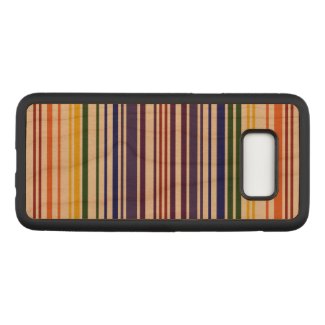 Double Rainbow Barcode Stripes Carved Samsung Galaxy S8 Case