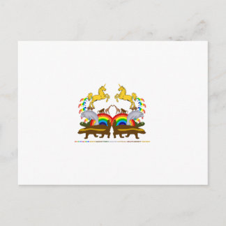 Double Rainbow Honey Badger Turtle Manatee... Postcard