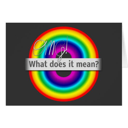 Double Rainbow: OMG! What does it mean? Cards (Front Horizontal)