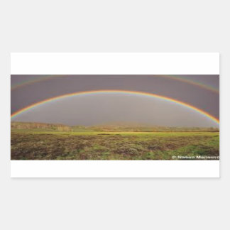 DOUBLE RAINBOW ON A STICKER