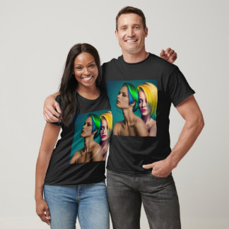 Double Rainbow Portrait T-Shirt