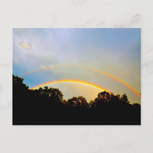 Double Rainbow Post Card