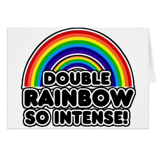 Double Rainbow so Intense Cards (Front Horizontal)