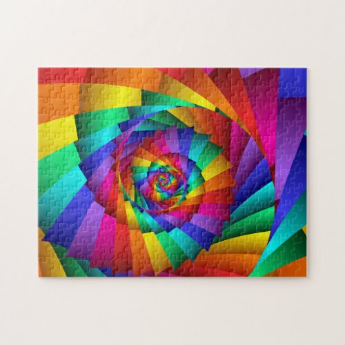 Double Rainbow Spiral Puzzle