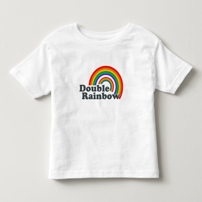 Double Rainbow Toddler T-shirt (Front)