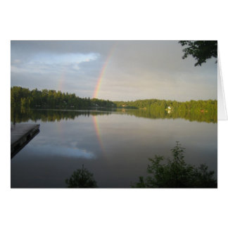 Double rainbows over Clear Lake Cards