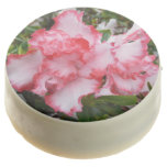 Double Red and White Azaleas Spring Floral Chocolate Covered Oreo