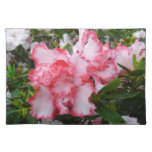 Double Red and White Azaleas Spring Floral Cloth Placemat