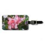 Double Red and White Azaleas Spring Floral Luggage Tag