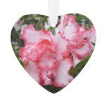 Double Red and White Azaleas Spring Floral Ornament