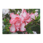 Double Red and White Azaleas Spring Floral Placemat