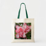 Double Red and White Azaleas Spring Floral Tote Bag