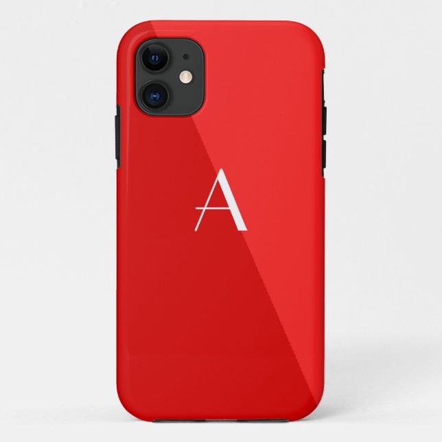 Double Red Monogram iPhone 5 Case (Back)
