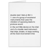 Double Reed Definition (Front)