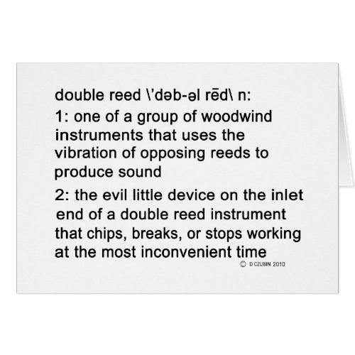 Double Reed Definition