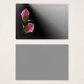Double Rose Black Profile Card (Front & Back)