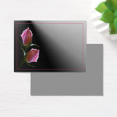 Double Rose Black Profile Card (Desk)