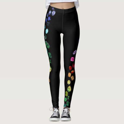 Double row Gemstone leggings