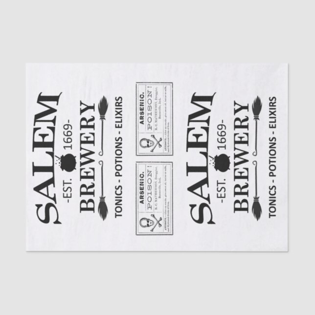 Double Salem Brewery Tissue Paper (Front)