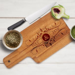 Double Scroll Solid Wood Paddle Cutting Board<br><div class="desc">A customized cutting board makes the perfect gift for a wedding,  anniversary or housewarming!</div>