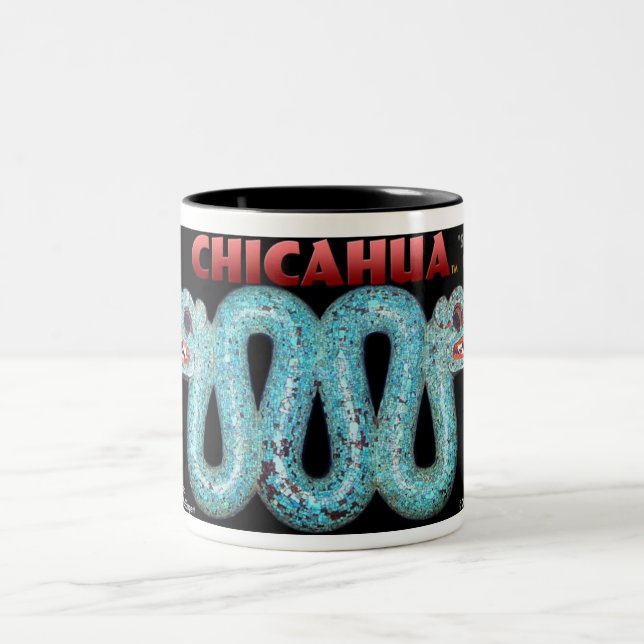 "Double Serpent" Two-Tone Coffee Mug (Center)