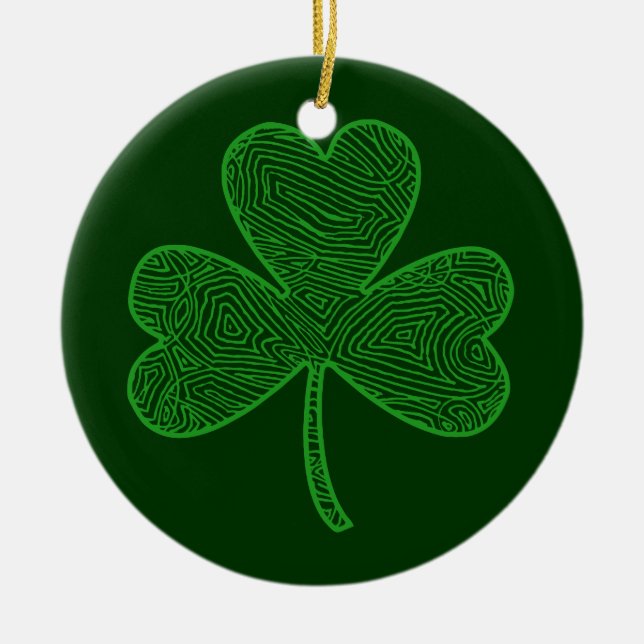 Double Shamrock Ornament (Front)