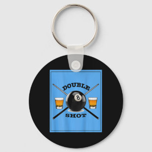 Double Shot 8 Ball Keychain